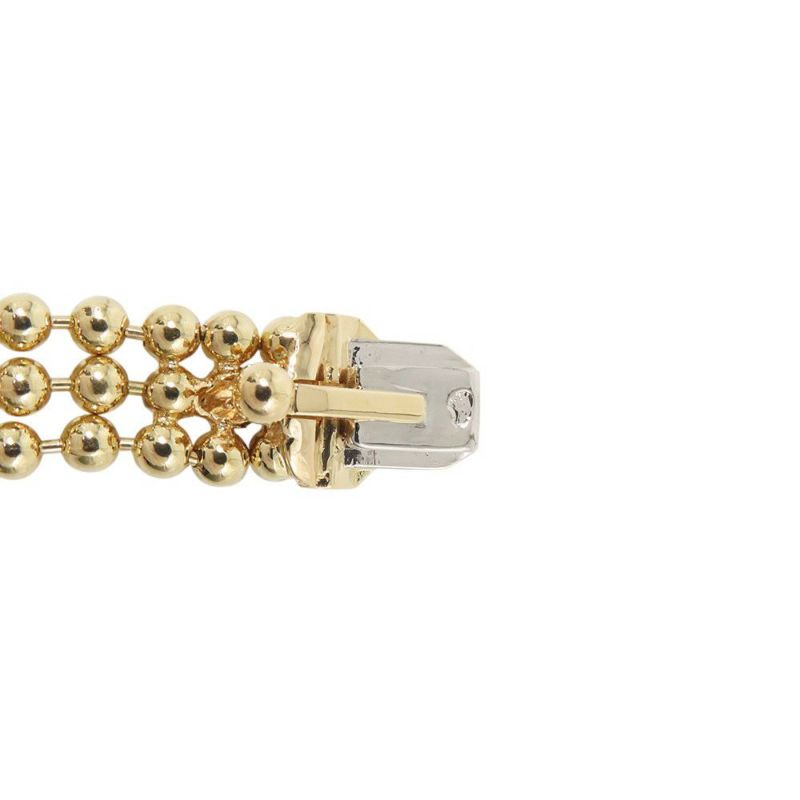 カルティエ ブレスレット パンテール ドゥ ツァボライトガーネット/オニキス/ダイヤモンド 38P 計0.26ct K18YG サイズ16 N6709916