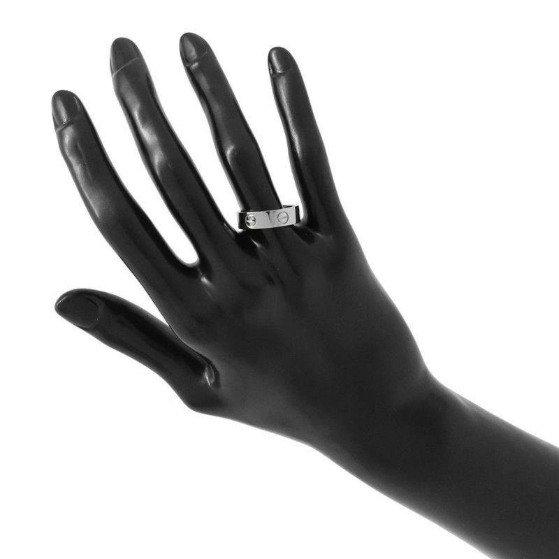 カルティエ リング ラブリング クラシックモデル MM K18WGホワイトゴールド リングサイズ54 B4084700 ジュエリー 指輪