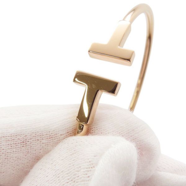 ティファニー ブレスレット Tワイヤー サイズスモール K18PGピンクゴールド 60010745 ジュエリー