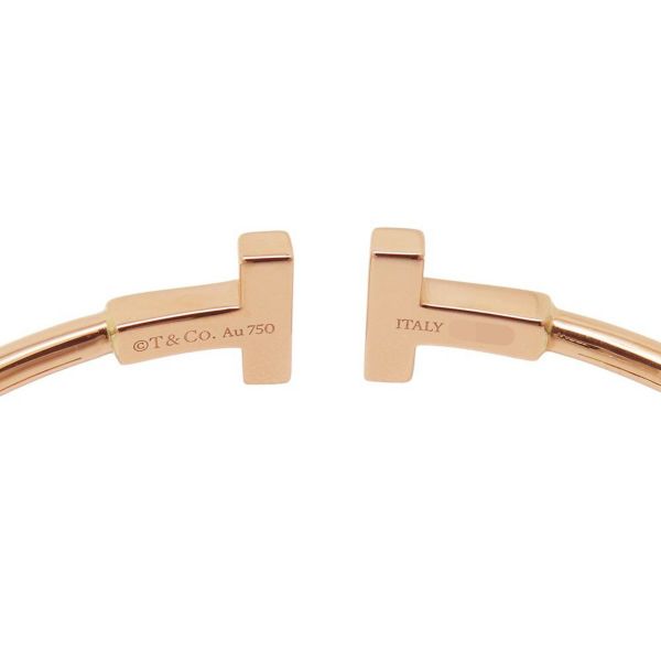 ティファニー ブレスレット Tワイヤー サイズスモール K18PGピンクゴールド 60010745 ジュエリー