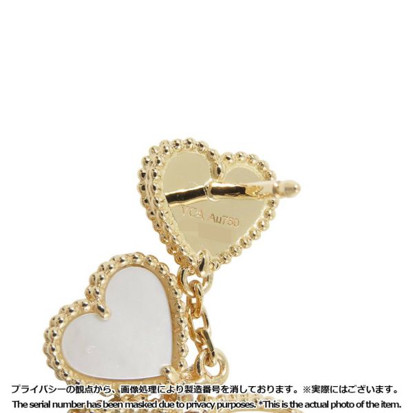 ヴァンクリーフ&アーペル ピアス スウィート ハート イヤリング マザーオブパール/ダイヤ 2P 計0.17ct K18YG VCARN5PQ00 エフイヤージュ