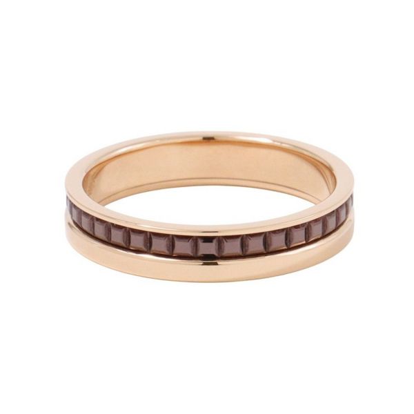 ブシュロン リング キャトル クラシック ハーフ K18PGピンクゴールド ブラウンPVD サイズ53 JAL00175 ジュエリー 指輪