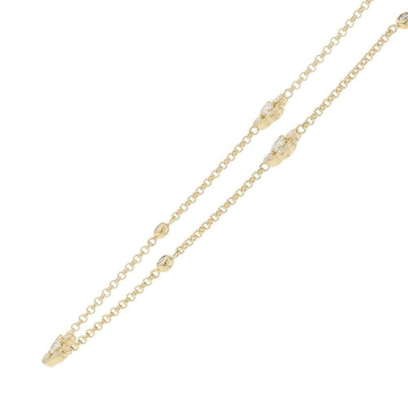 モニッケンダム ネックレス イングリッシュローズ 7モチーフ ステーション ダイヤモンド 計1.64ct K18YGイエローゴールド MONNICKENDAM