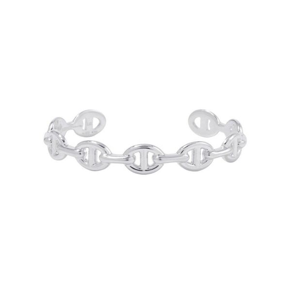 エルメス ブレスレット シェーヌダンクル アンシェネ バングル SV925シルバー サイズLG HERMES バングル