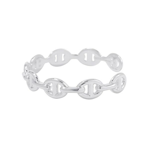 エルメス ブレスレット シェーヌダンクル アンシェネ バングル SV925シルバー サイズLG HERMES バングル