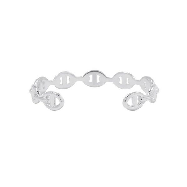 エルメス ブレスレット シェーヌダンクル アンシェネ バングル SV925シルバー サイズLG HERMES バングル