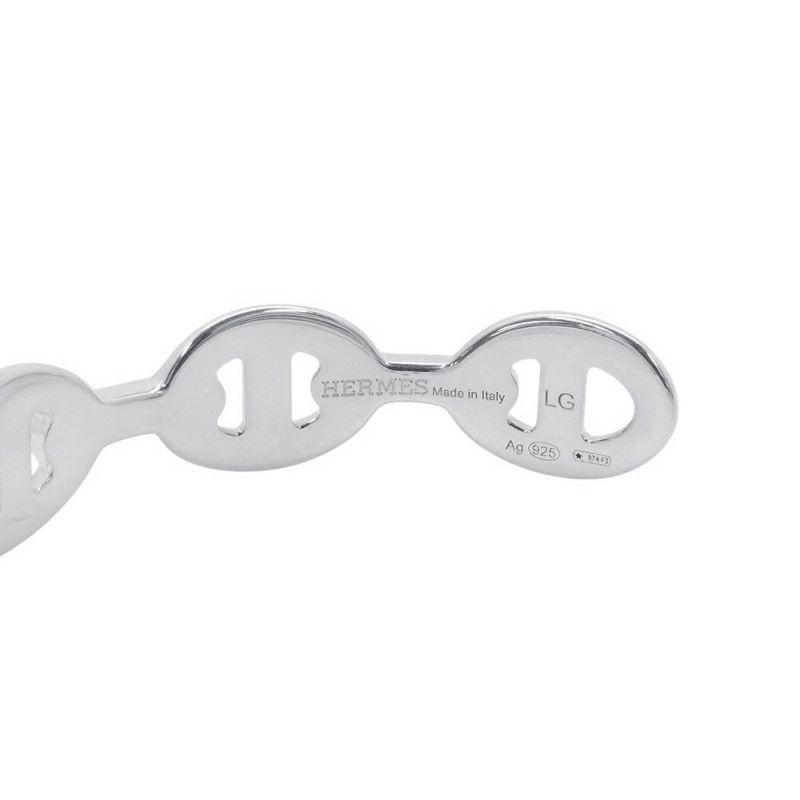 エルメス ブレスレット シェーヌダンクル アンシェネ バングル SV925シルバー サイズLG HERMES バングル