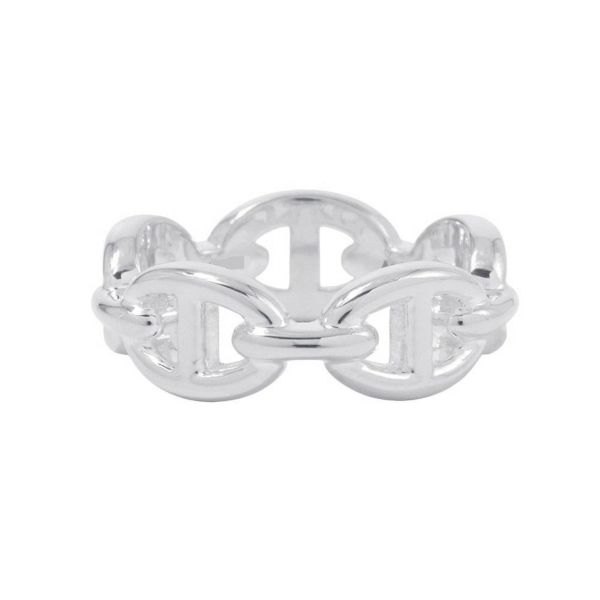 エルメス リング シェーヌダンクル アンシェネPM Enchainee SV925シルバー リングサイズ53 HERMES ジュエリー