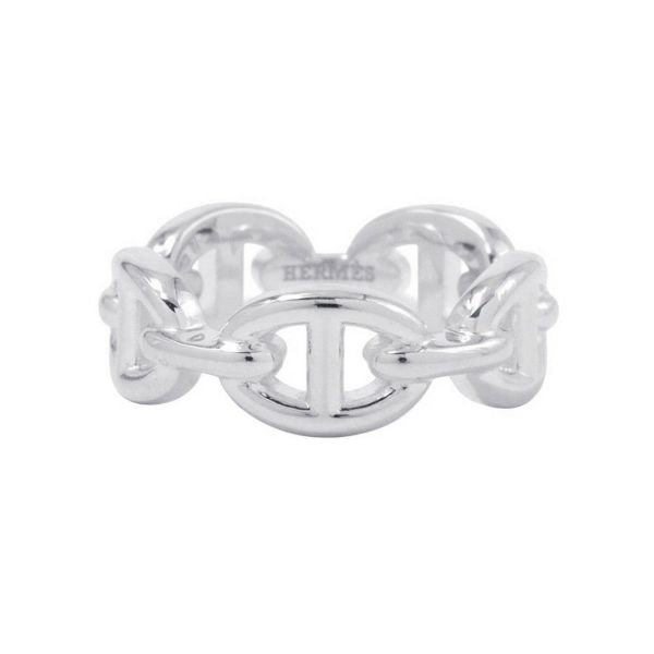 エルメス リング シェーヌダンクル アンシェネPM Enchainee SV925シルバーリングサイズ51 HERMES ジュエリー