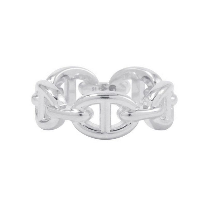 エルメス リング シェーヌダンクル アンシェネPM Enchainee SV925シルバーリングサイズ51 HERMES ジュエリー