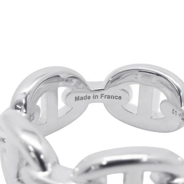 エルメス リング シェーヌダンクル アンシェネPM Enchainee SV925シルバーリングサイズ51 HERMES ジュエリー