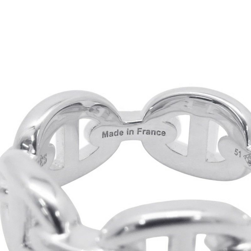 エルメス リング シェーヌダンクル アンシェネPM Enchainee SV925シルバーリングサイズ51 HERMES ジュエリー