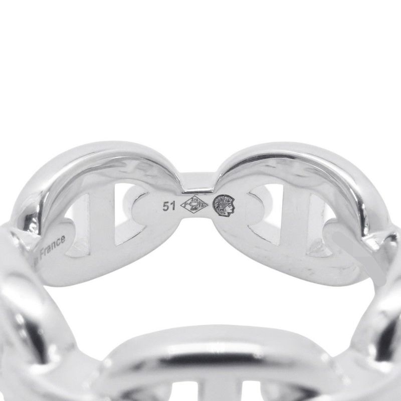 エルメス リング シェーヌダンクル アンシェネPM Enchainee SV925シルバーリングサイズ51 HERMES ジュエリー