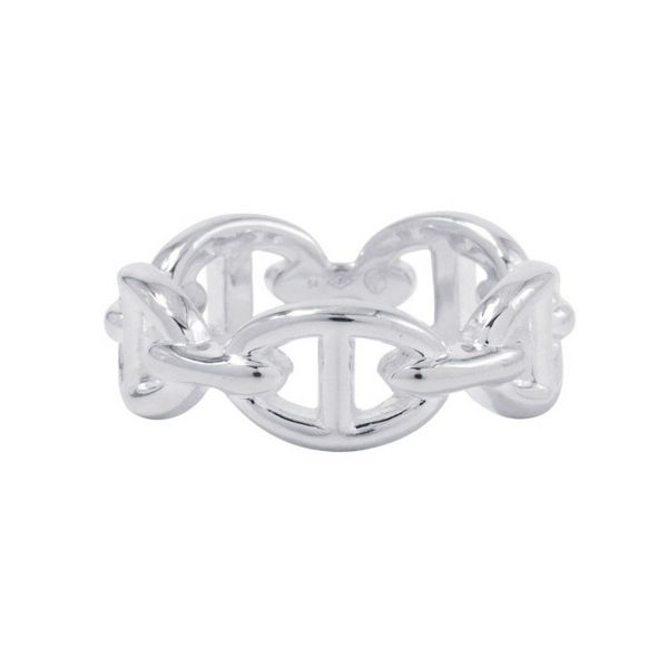 エルメス リング シェーヌダンクル アンシェネPM Enchainee SV925シルバー リングサイズ54 HERMES ジュエリー