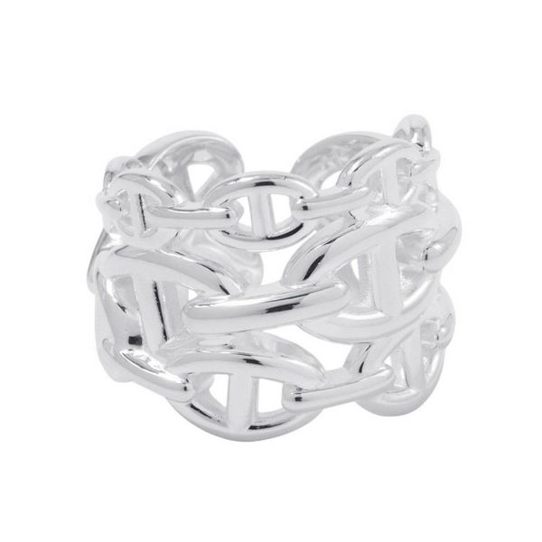 エルメス リング シェーヌダンクル アンシェネGM Enchainee SV925シルバー リングサイズ58 HERMES 指輪