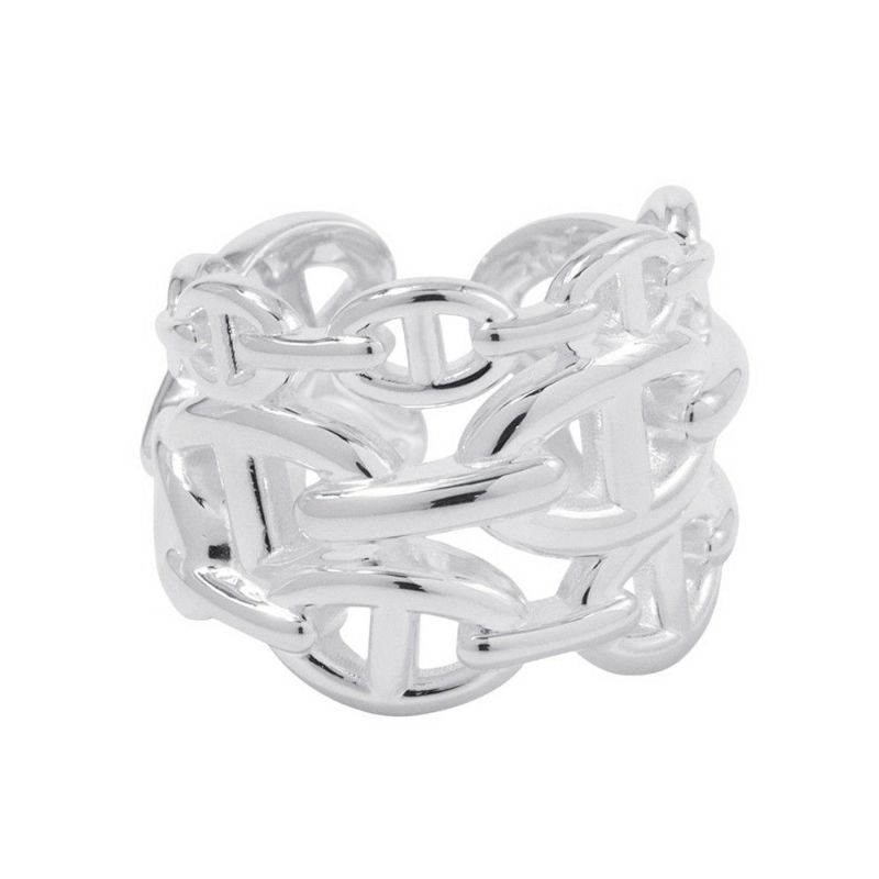 エルメス リング シェーヌダンクル アンシェネGM Enchainee SV925シルバー リングサイズ58 HERMES 指輪