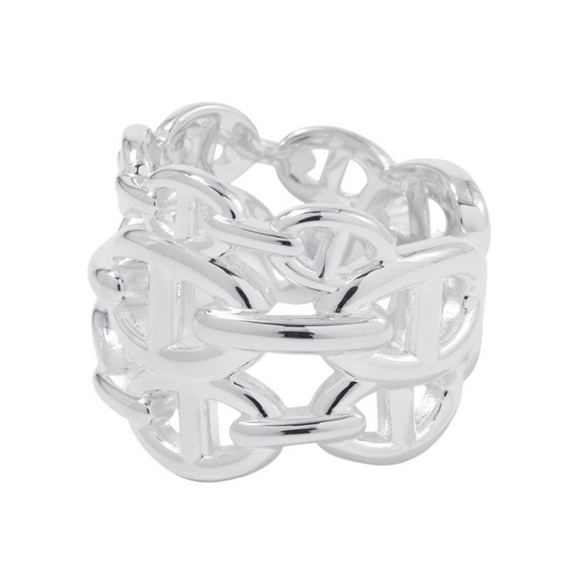 エルメス リング シェーヌダンクル アンシェネGM Enchainee SV925シルバー リングサイズ58 HERMES 指輪