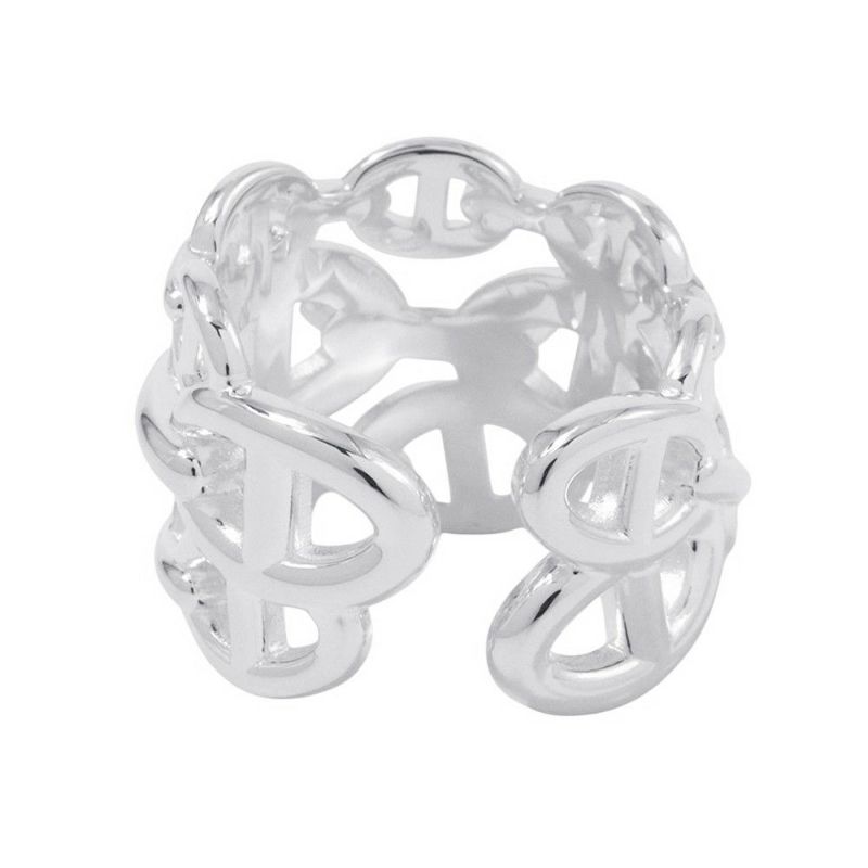 エルメス リング シェーヌダンクル アンシェネGM Enchainee SV925シルバー リングサイズ58 HERMES 指輪