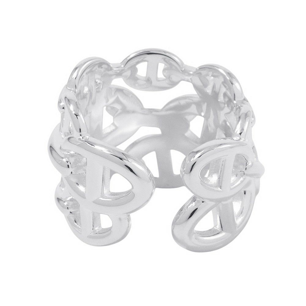 エルメス リング シェーヌダンクル アンシェネGM Enchainee SV925シルバー リングサイズ58 HERMES 指輪