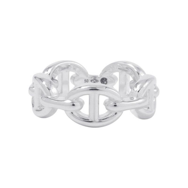 エルメス リング シェーヌダンクル アンシェネPM Enchainee SV925シルバー リングサイズ50  HERMES ジュエリー