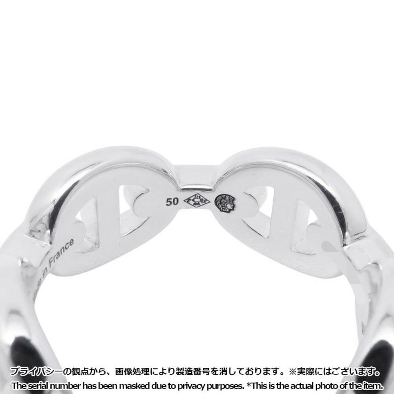 エルメス リング シェーヌダンクル アンシェネPM Enchainee SV925シルバー リングサイズ50  HERMES ジュエリー