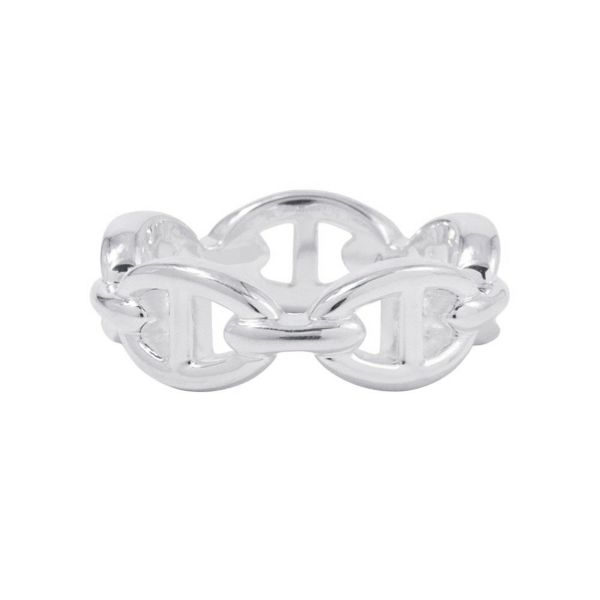 エルメス リング シェーヌダンクル アンシェネPM Enchainee SV925シルバー リングサイズ53 HERMES ジュエリー