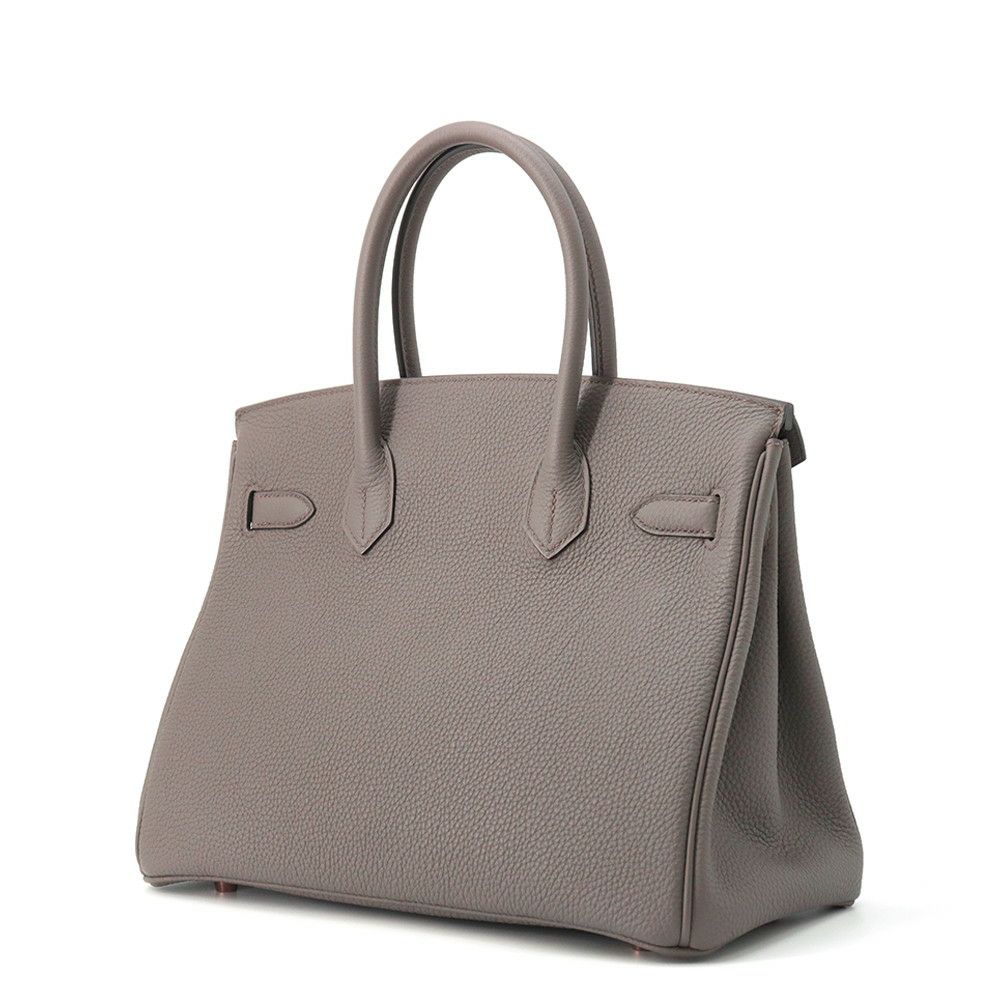 エルメス バーキン30 エタン/ピンクゴールド金具 トゴ Y刻印 HERMES Birkin ハンドバッグ