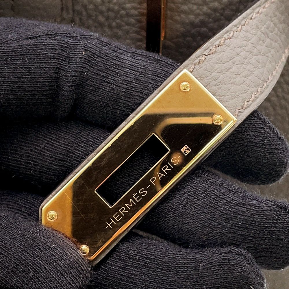 エルメス バーキン30 エタン/ピンクゴールド金具 トゴ Y刻印 HERMES Birkin ハンドバッグ