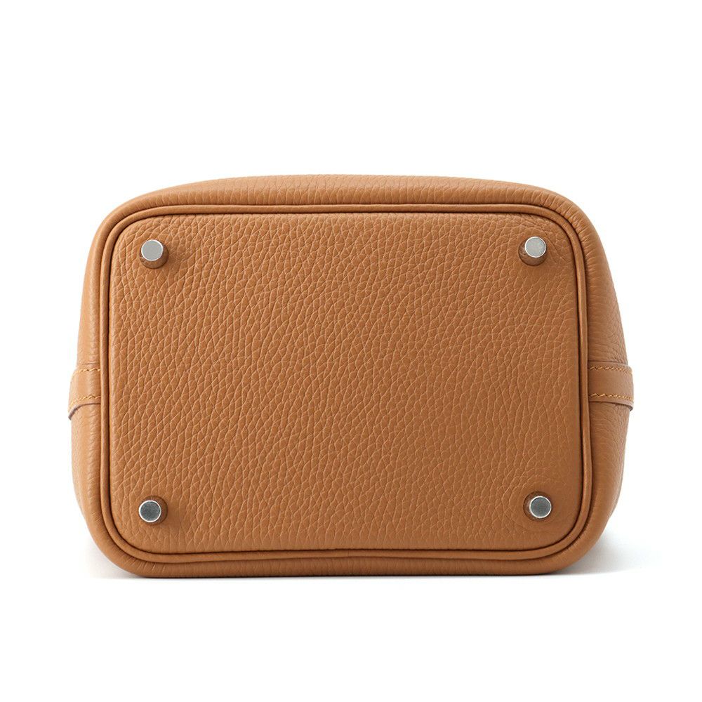 エルメス ハンドバッグ ピコタンロックPM タッチ ゴールド/シルバー金具 トリヨンクレマンス/アリゲーターマット K刻印