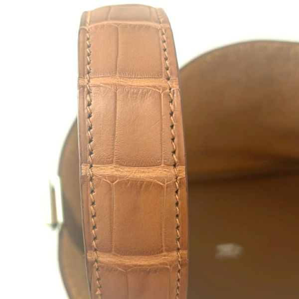 エルメス ハンドバッグ ピコタンロックPM タッチ ゴールド/シルバー金具 トリヨンクレマンス/アリゲーターマット K刻印