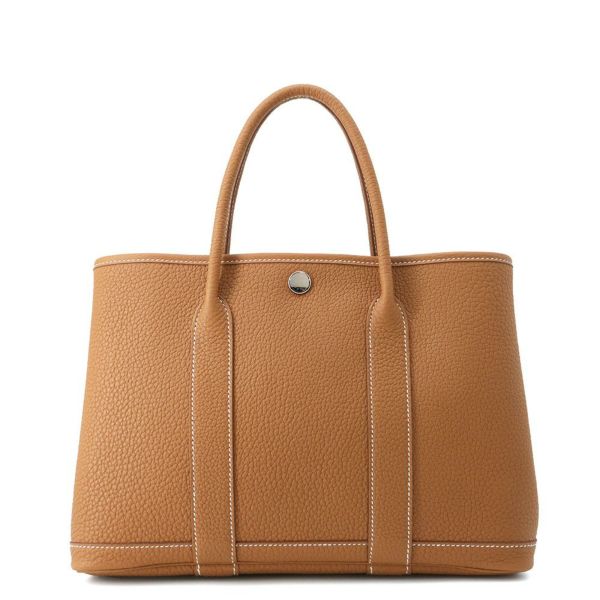 エルメス トートバッグ ガーデンパーティTPM ゴールド/シルバー金具 ネゴンダ K刻印