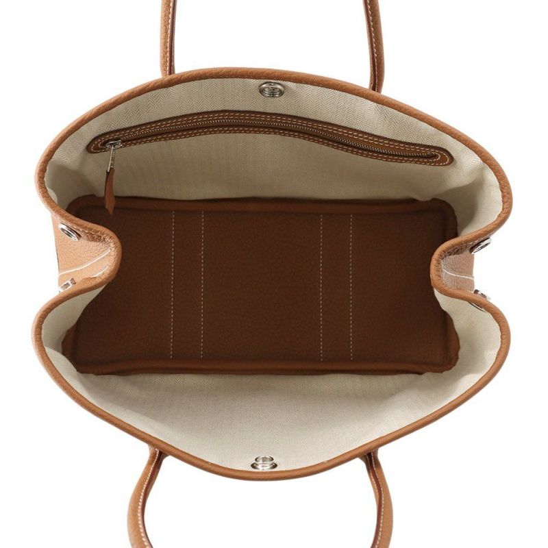 エルメス トートバッグ ガーデンパーティTPM ゴールド/シルバー金具 ネゴンダ K刻印