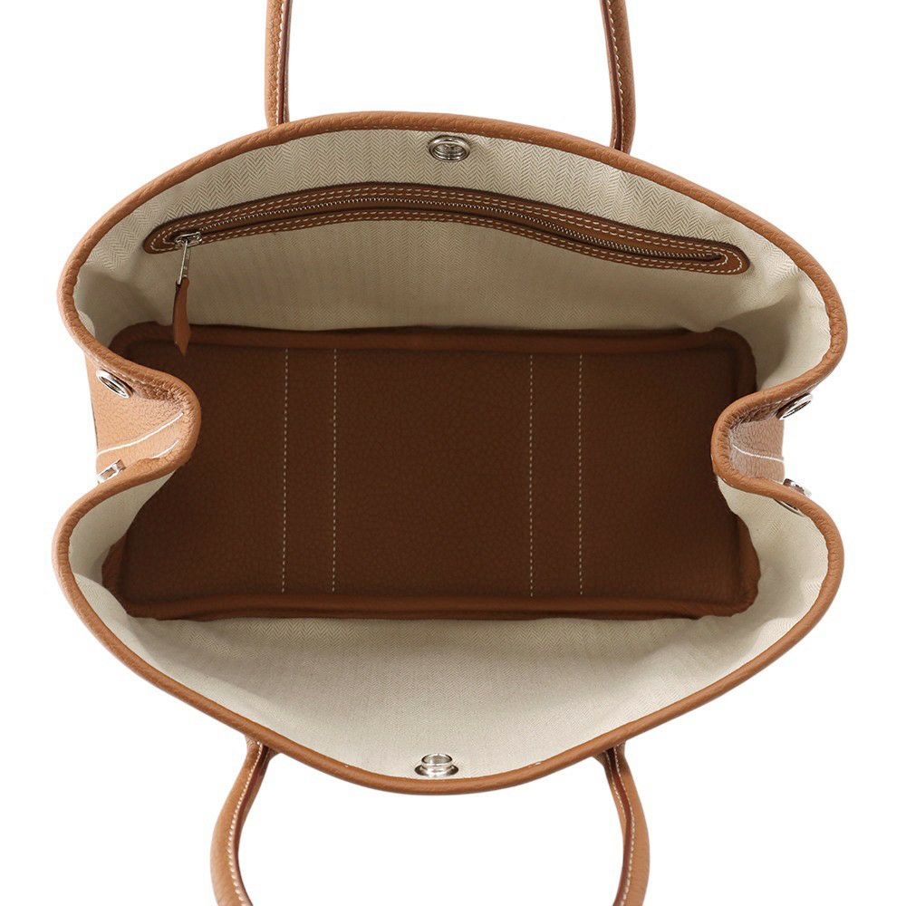 エルメス トートバッグ ガーデンパーティTPM ゴールド/シルバー金具 ネゴンダ K刻印