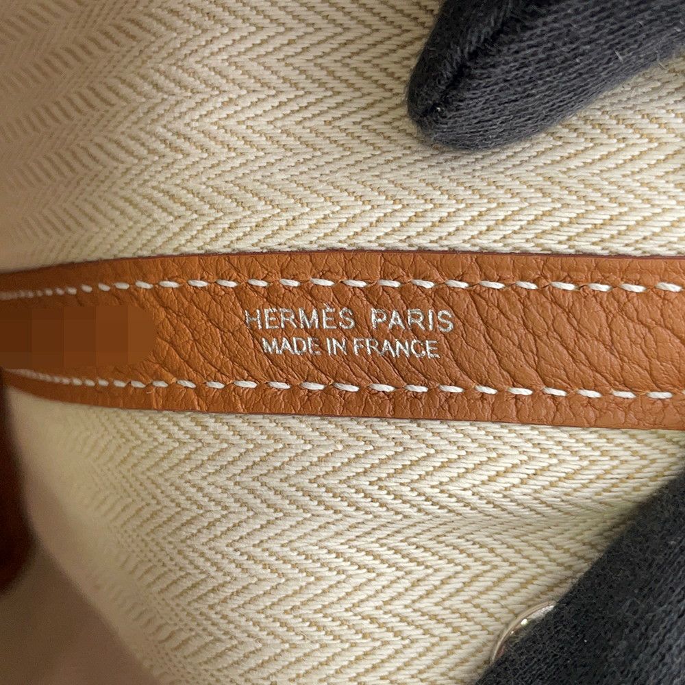 エルメス トートバッグ ガーデンパーティTPM ゴールド/シルバー金具 ネゴンダ K刻印