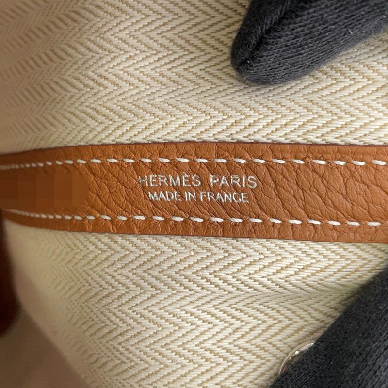 エルメス トートバッグ ガーデンパーティTPM ゴールド/シルバー金具 ネゴンダ K刻印