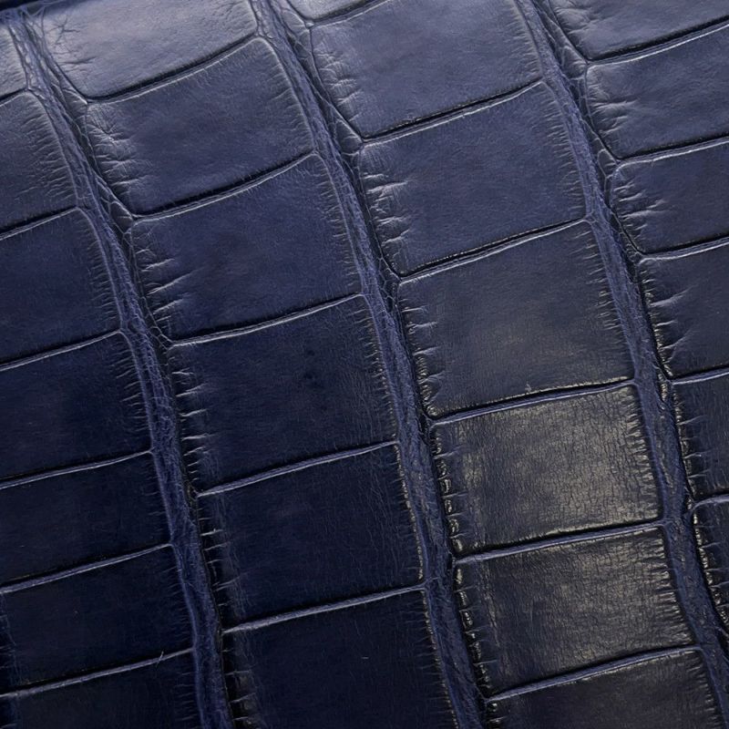 エルメス バーキン25 ブルーインディゴ/ゴールド金具 アリゲーターマット Y刻印 HERMES Birkin ハンドバッグ