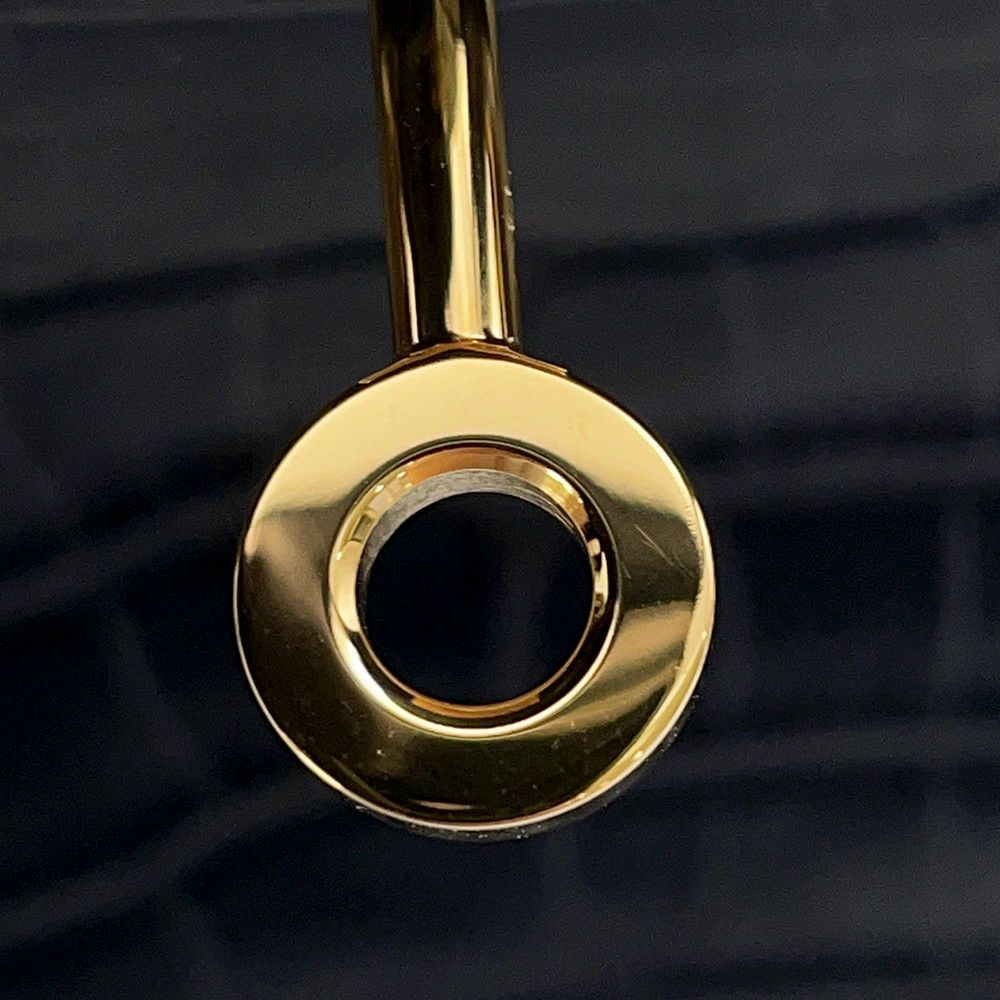 エルメス バーキン25 ブルーインディゴ/ゴールド金具 アリゲーターマット Y刻印 HERMES Birkin ハンドバッグ