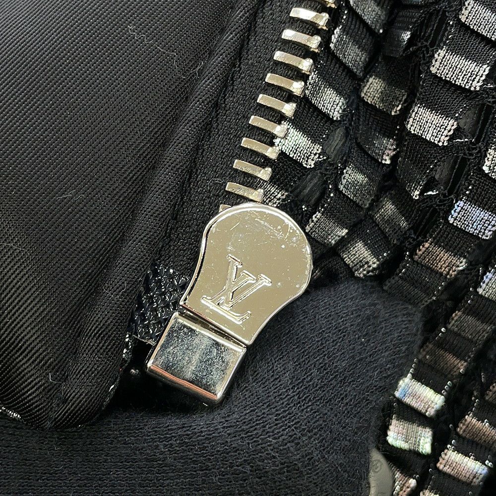 ルイヴィトン ジャケット ショートジップアップ ジャンパー レディースサイズ34 黒 ブラック