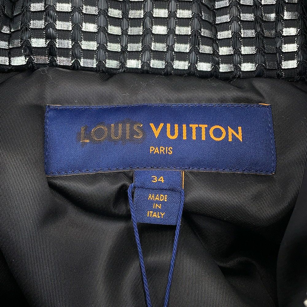 ルイヴィトン ジャケット ショートジップアップ ジャンパー レディースサイズ34 黒 ブラック