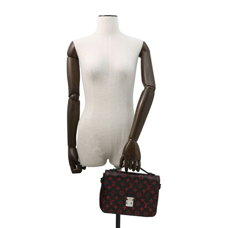 ルイヴィトン ハンドバッグ モノグラム・アンフラルージュ ポシェット・メティス MM M41462 ヴィトン 2way ショルダー 黒 ブラック