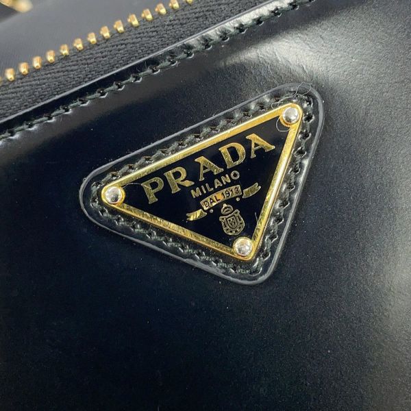 プラダ ハンドバッグ Re-Nylon デュエット 巾着 ナイロン パテント 1BH038 PRADA 2way 黒