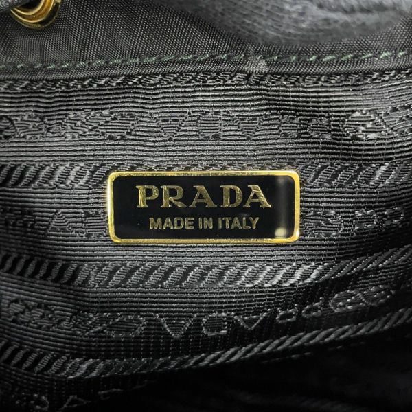 プラダ ハンドバッグ Re-Nylon デュエット 巾着 ナイロン パテント 1BH038 PRADA 2way 黒