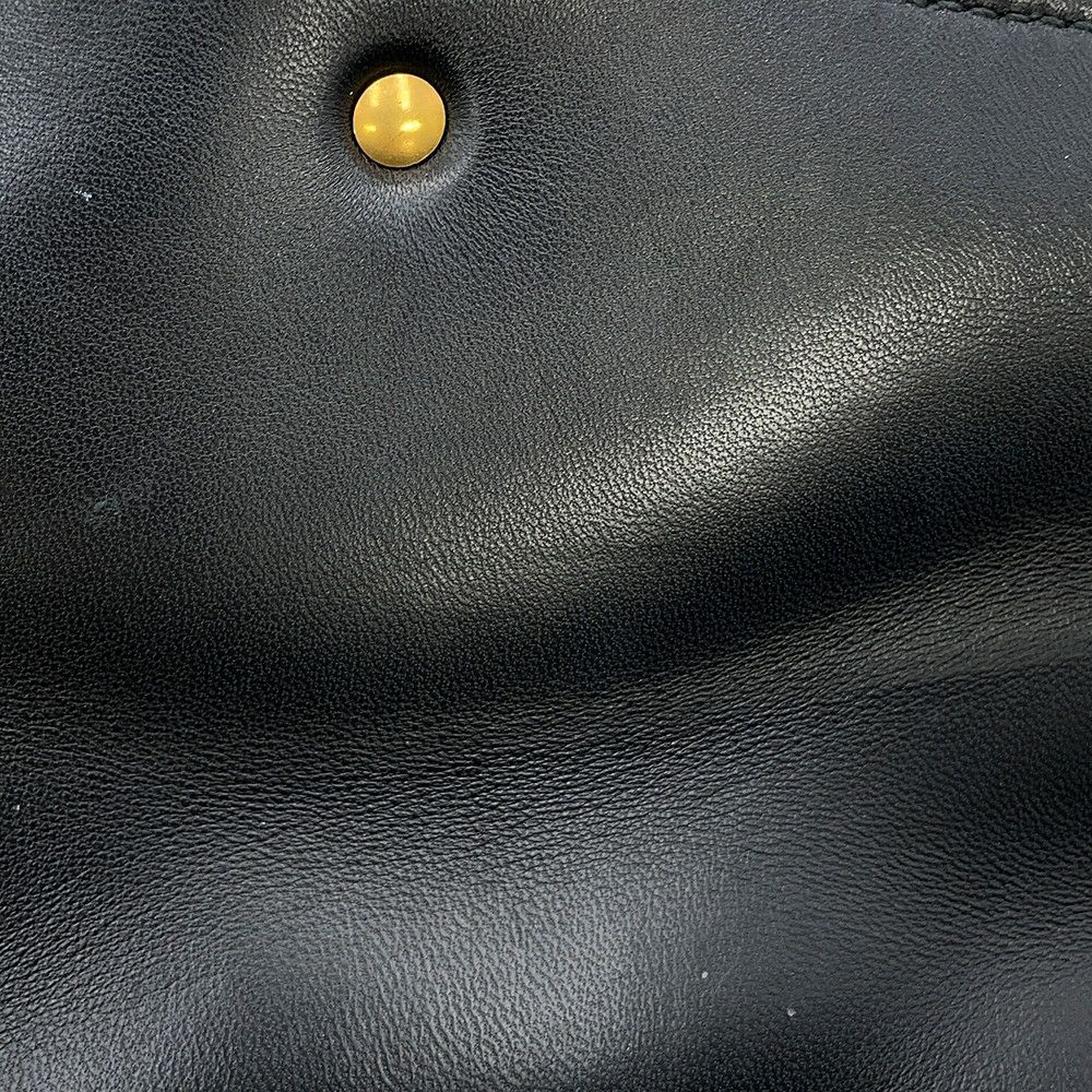 グッチ チェーンショルダーバッグ GGマーモント キルティング レザー 443497 GUCCI 黒