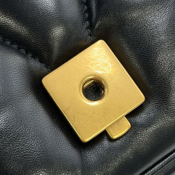 グッチ チェーンショルダーバッグ GGマーモント キルティング レザー 443497 GUCCI 黒