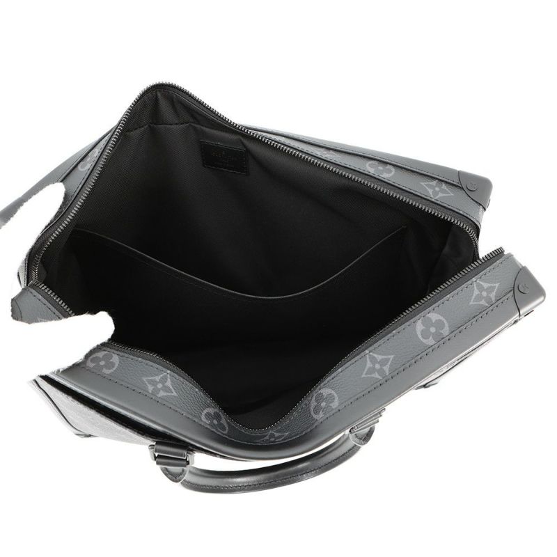 ルイヴィトン ビジネスバッグ モノグラム・エクリプス ソフトトランク・ブリーフケース LOUIS VUITTON BAG 黒 ブラック