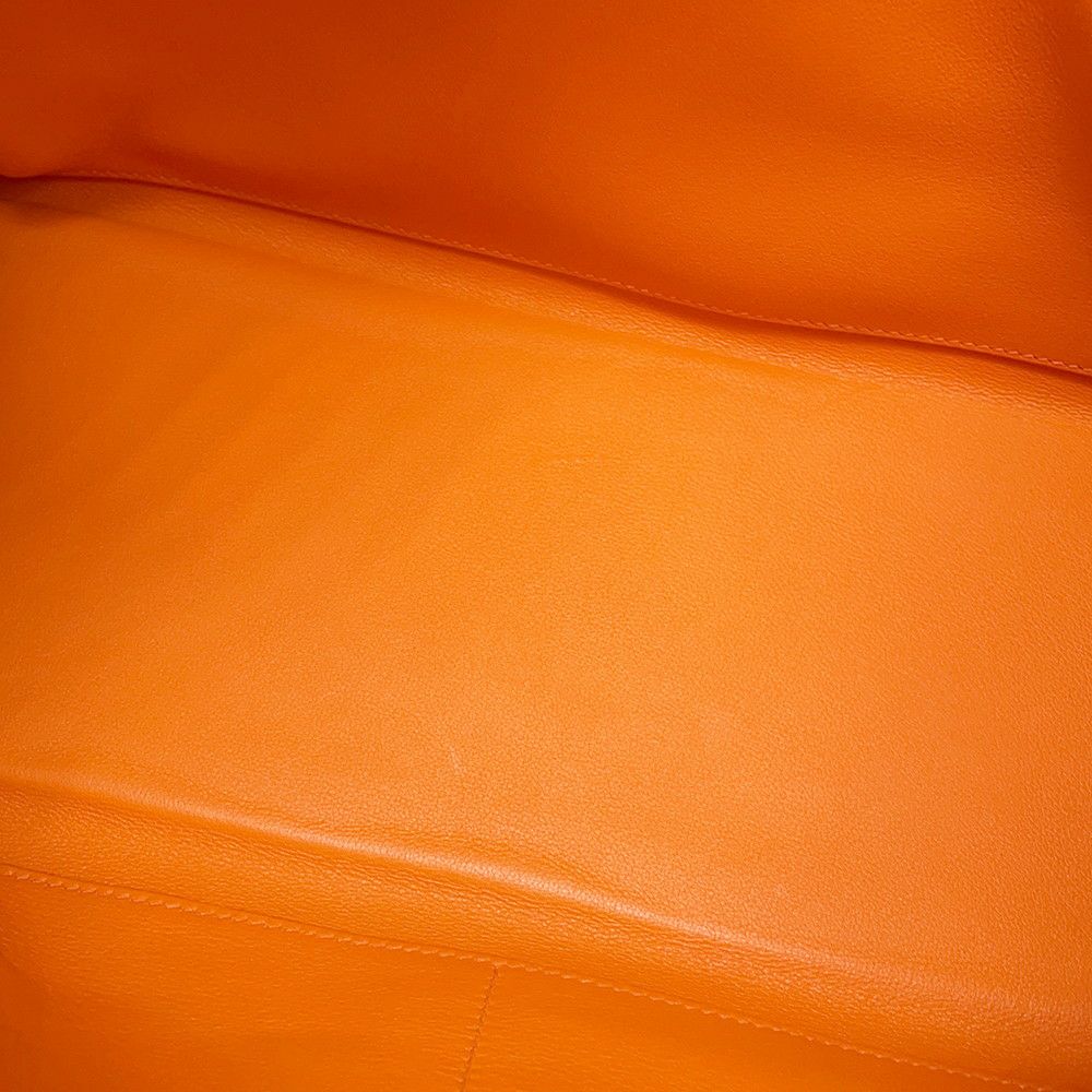 エルメス ハンドバッグ ケリー35 内縫い オレンジ/シルバー金具 スイフト □I刻印 2wayショルダー