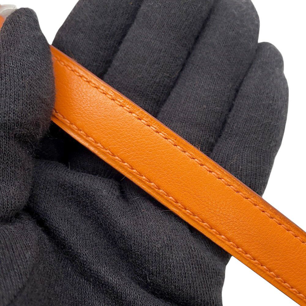 エルメス ハンドバッグ ケリー35 内縫い オレンジ/シルバー金具 スイフト □I刻印 2wayショルダー