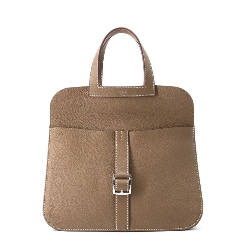 エルメス ハンドバッグ アルザン31 エトゥープ/シルバー金具 トリヨンクレマンス B刻印 2wayショルダー