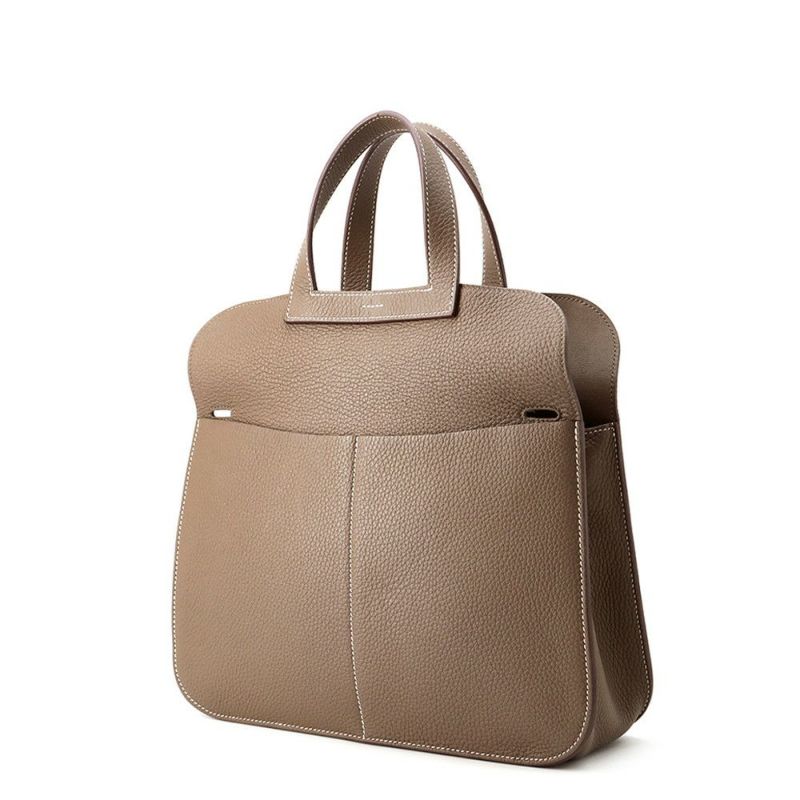 エルメス ハンドバッグ アルザン31 エトゥープ/シルバー金具 トリヨンクレマンス B刻印 2wayショルダー