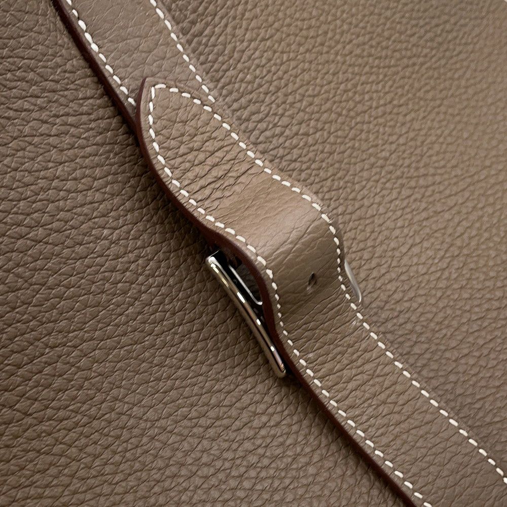 エルメス ハンドバッグ アルザン31 エトゥープ/シルバー金具 トリヨンクレマンス B刻印 2wayショルダー